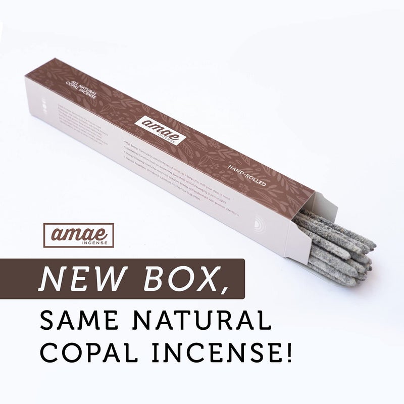 amae INCENSE Authentic 100% White Copal Incense Sticks - Thick, Natural Mayan Resin for Spiritual Practices, Meditation, Yoga, Cleansing, Relaxation - Smooth Burning, Long Lasting, Handmade in Mexico - 100 Sticks - Image 2